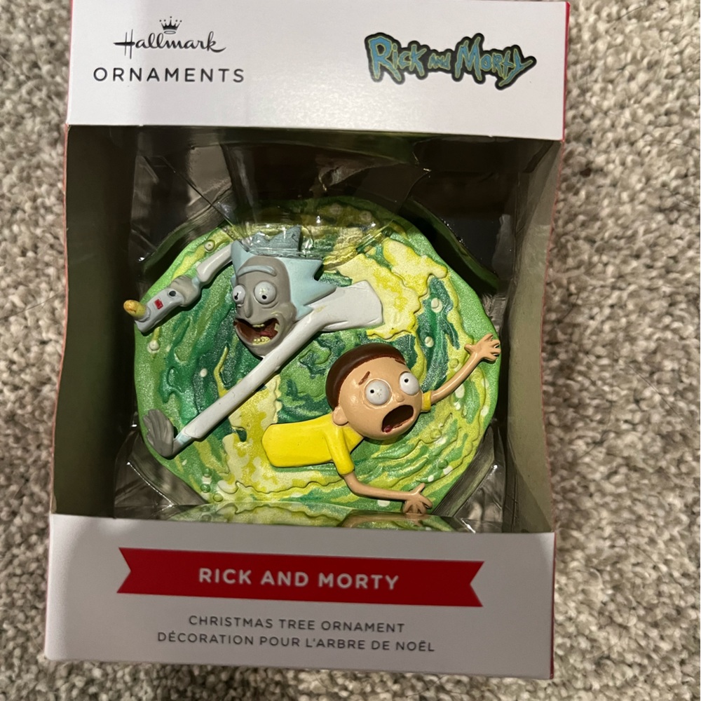⭐️ New! Hallmark ornaments x rick and Morty “Rick and Morty”